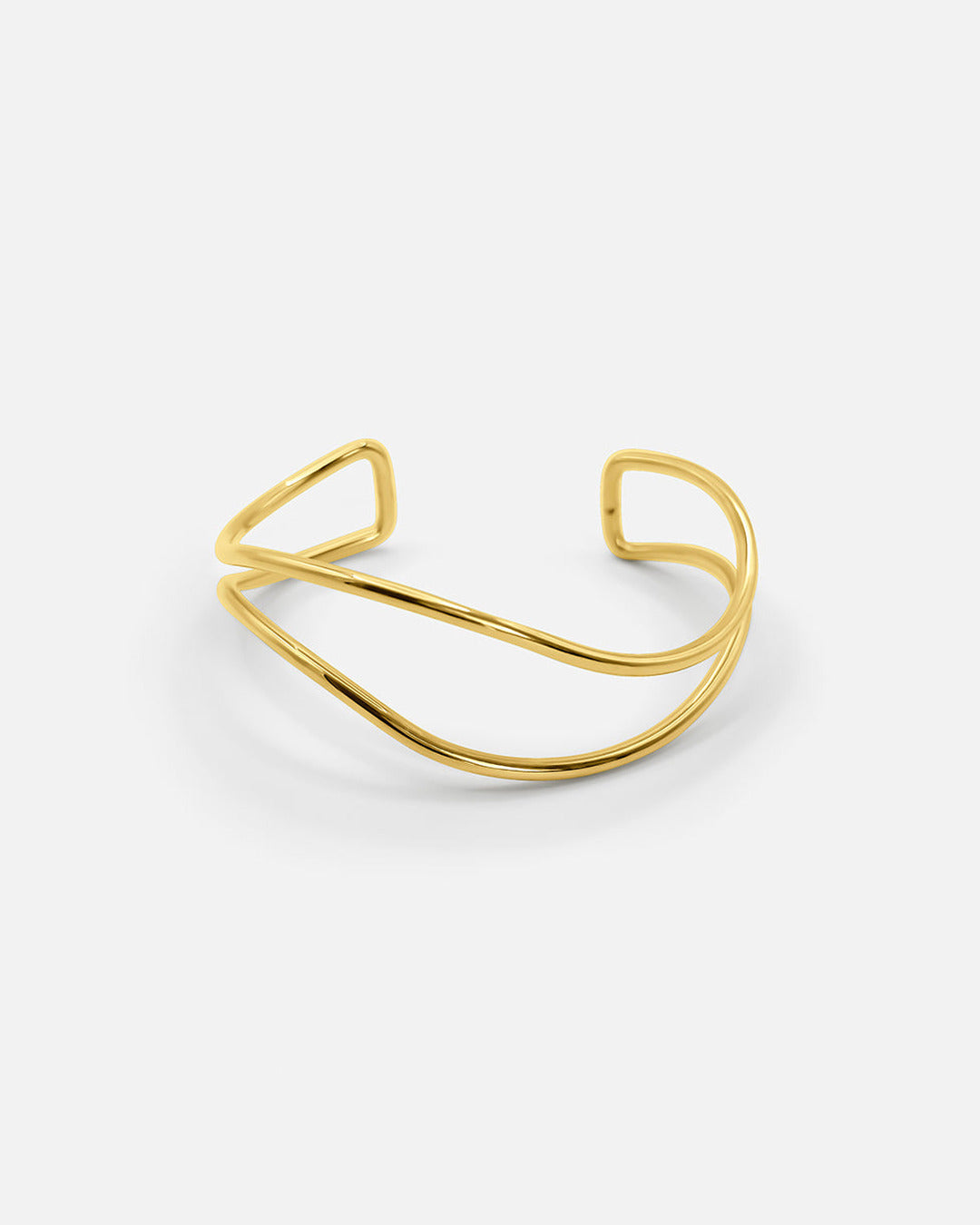 Gold Adjustable Wave Bracelet