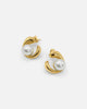 Gold Pearl Detail Earring