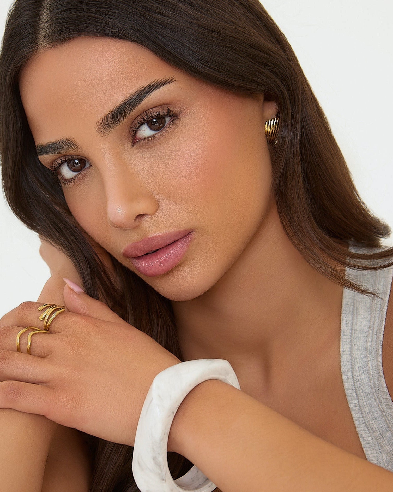 Adjustable Double Layer Ring