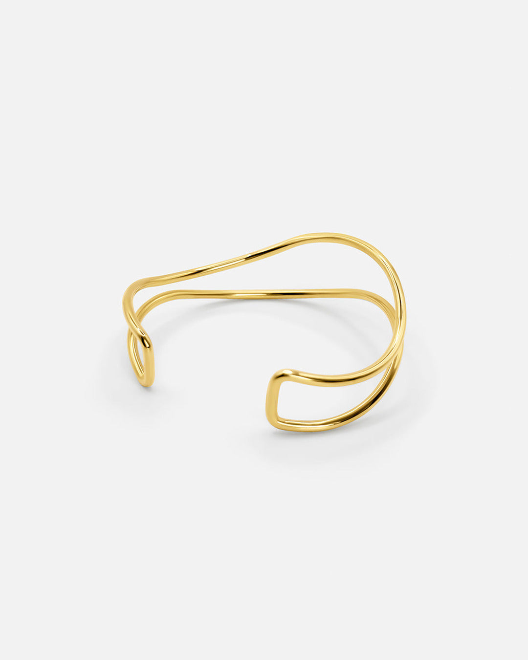 Gold Adjustable Wave Bracelet
