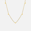 Fine Heart Charm Necklace - Gold