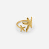 ADJUSTABLE STARFISH OPEN RING - GOLD