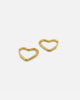 MINI HEART HOOPS GOLD