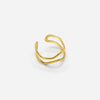 ADJUSTABLE DOUBLE LAYER RING - GOLD