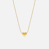 Mini Heart Pendant Necklace - Gold