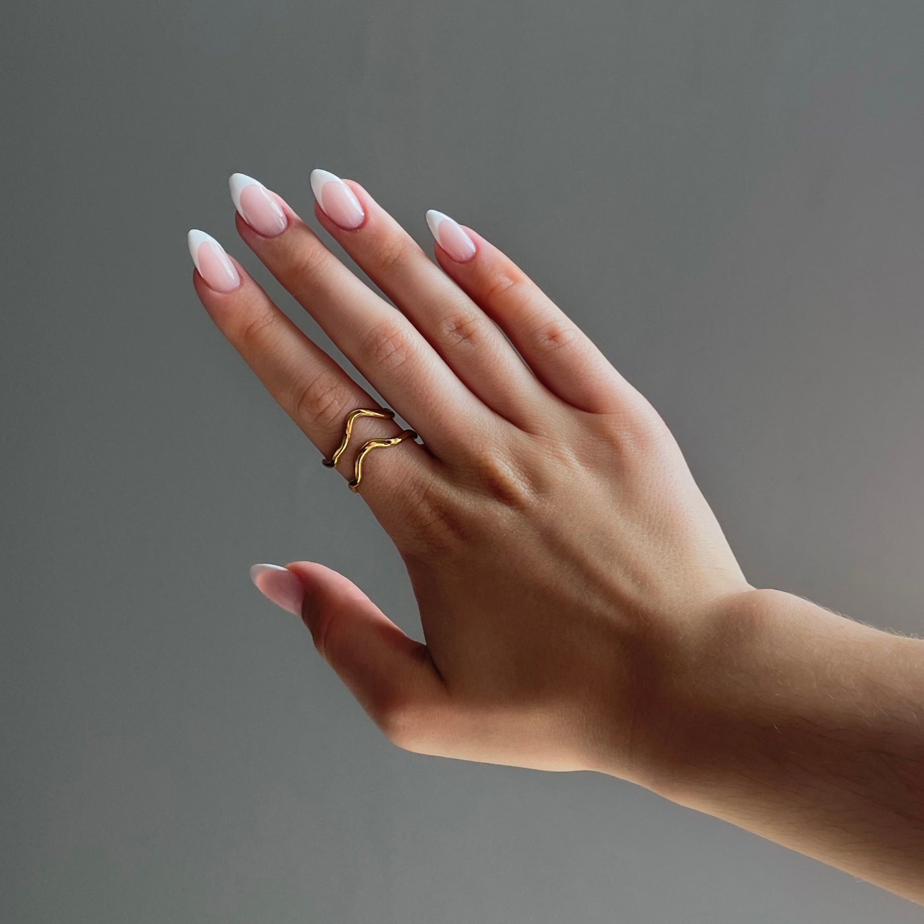 【LAZY DAWN】double layered ring R023〜リング★2021SS Shop Irregular Gold and Silver Adjustable Ring set | Ocean