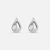 PEBBLE TEAR DROP EARRING - SILVER