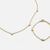 Fine Heart Necklace & Bracelet Set - Gold