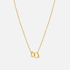 Interlock Heart Necklace - Gold