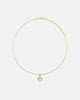 Round Bezel Collar Necklace