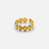 ADJUSTABLE SHELL STACKING RING - GOLD