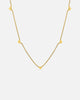 Fine Heart Charm Necklace - Gold