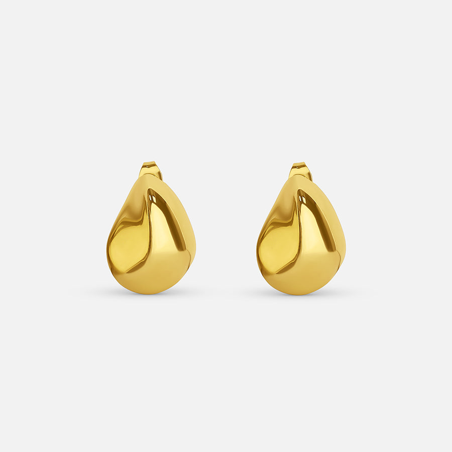 Pebble Tear Drop Earring - Gold (Bundle)
