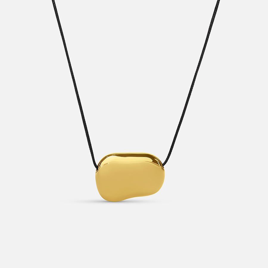 Cord Pebble Necklace - Gold (Bundle)