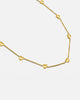 Mini Heart Chain Necklace - Gold