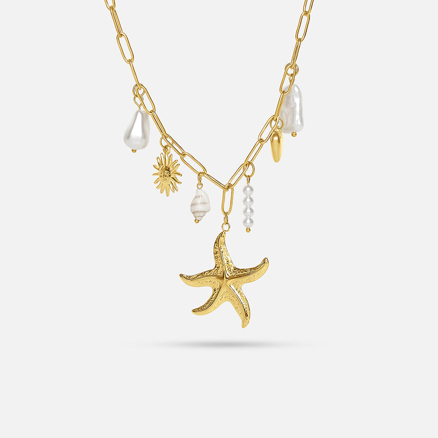 Starfish Charm Necklace (Bundle)
