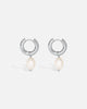 Pearl Drop Earrings - Silver