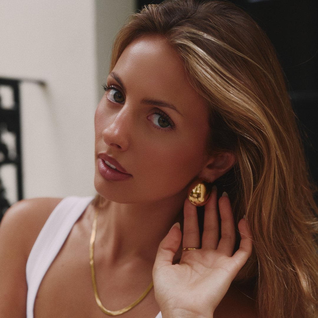 Gold Oval Earrings (Bundle)