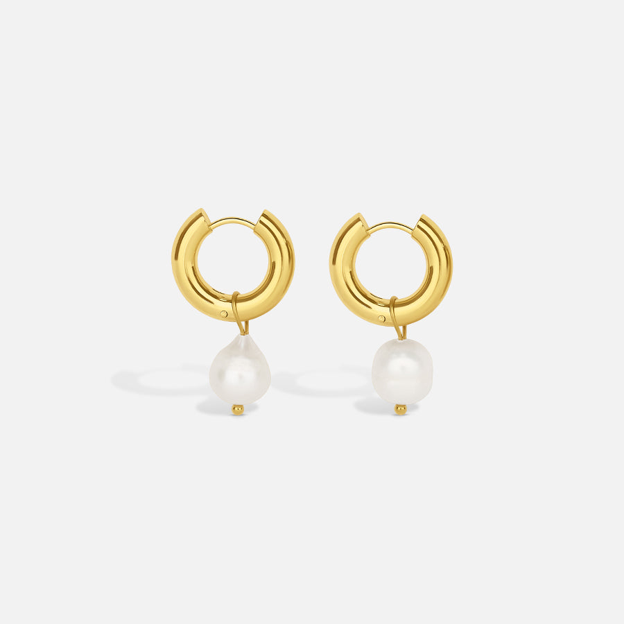 Pearl Drop Earrings Gold (Bundle)