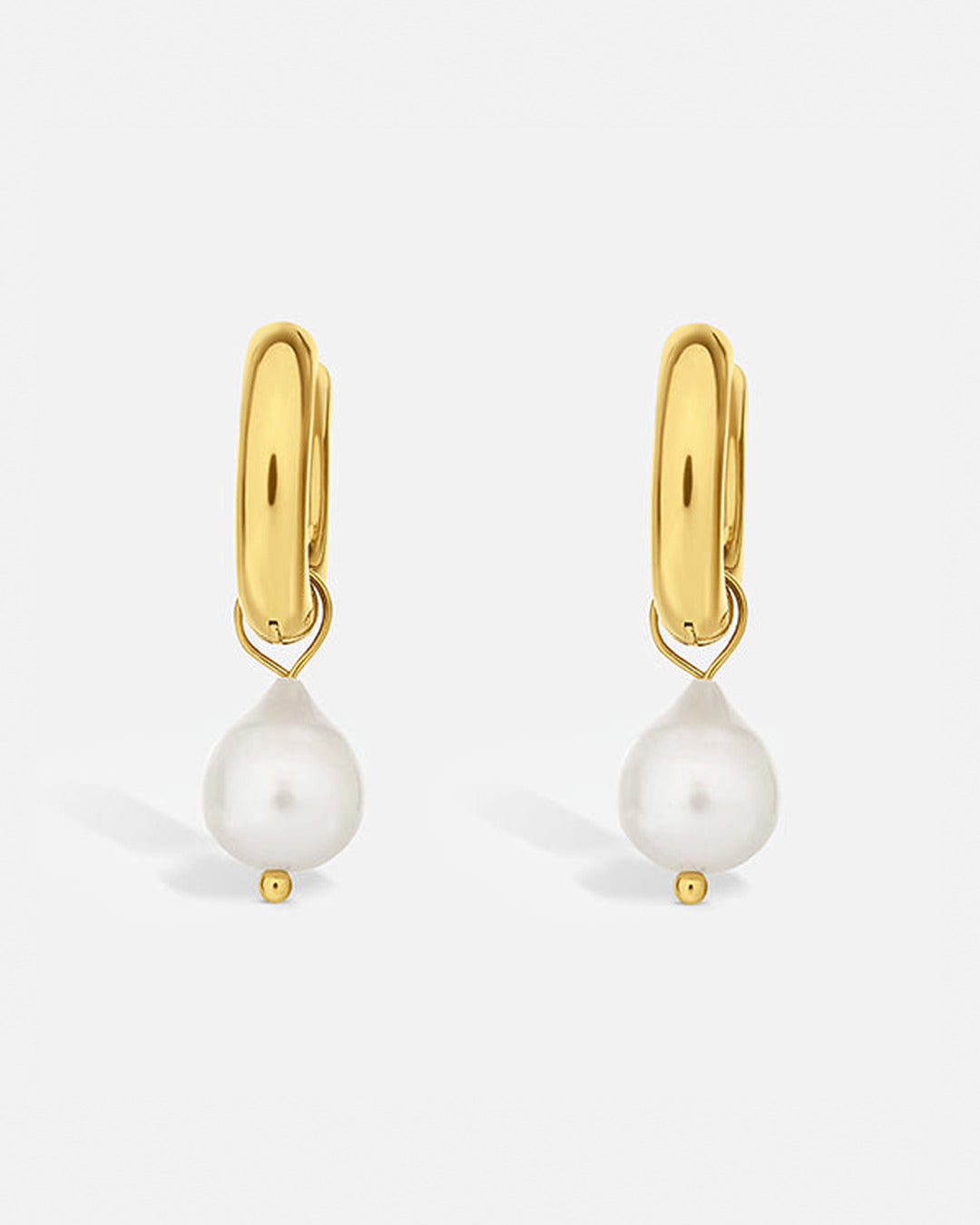 Pearl Drop Earrings Gold