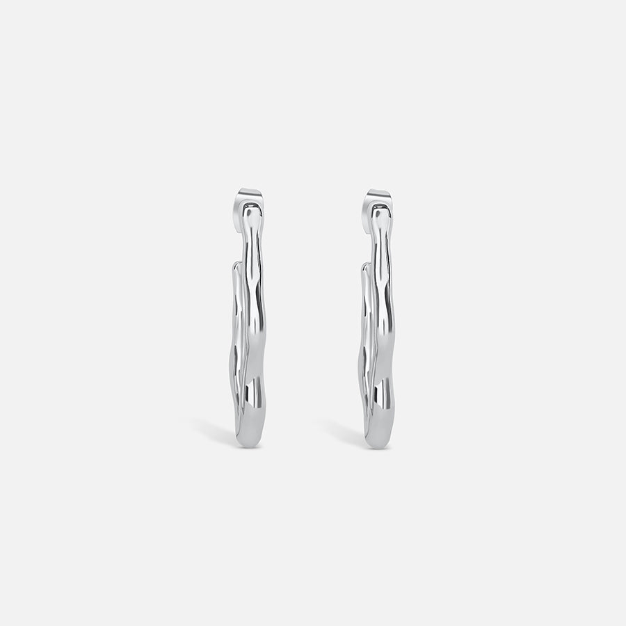 Zephyr Hoop Earrings - Silver (Bundle)