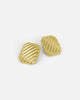 Ribbed Earrings Gold