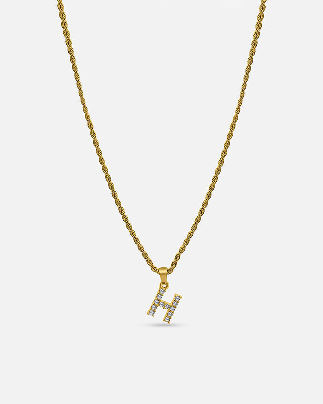 Twisted Initial Necklace