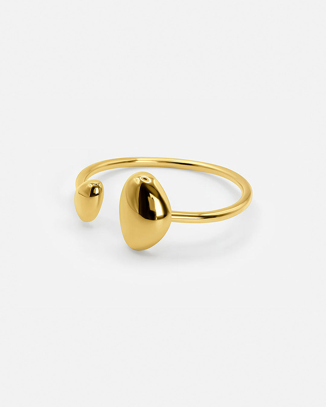 Oval Irregular Open Bracelet
