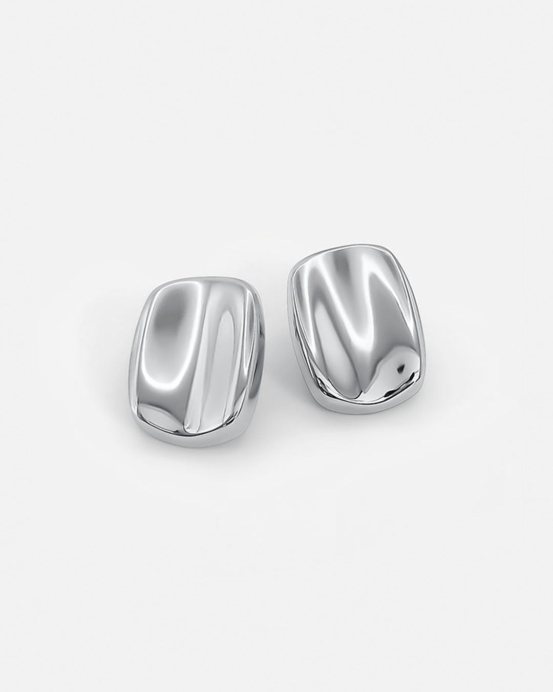 Rectangular Studs Silver