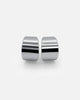 Glossy Hoops Silver