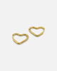 Mini Heart Hoops Gold