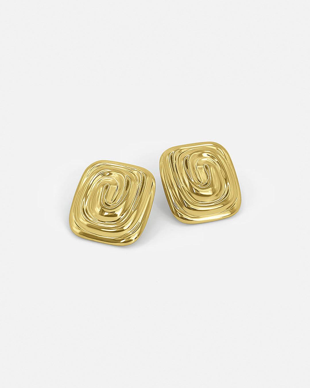 Spiral Earrings Gold