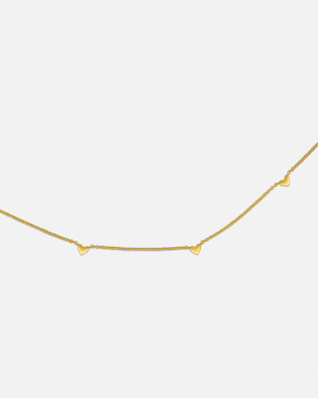 Fine Heart Charm Bracelet - Gold