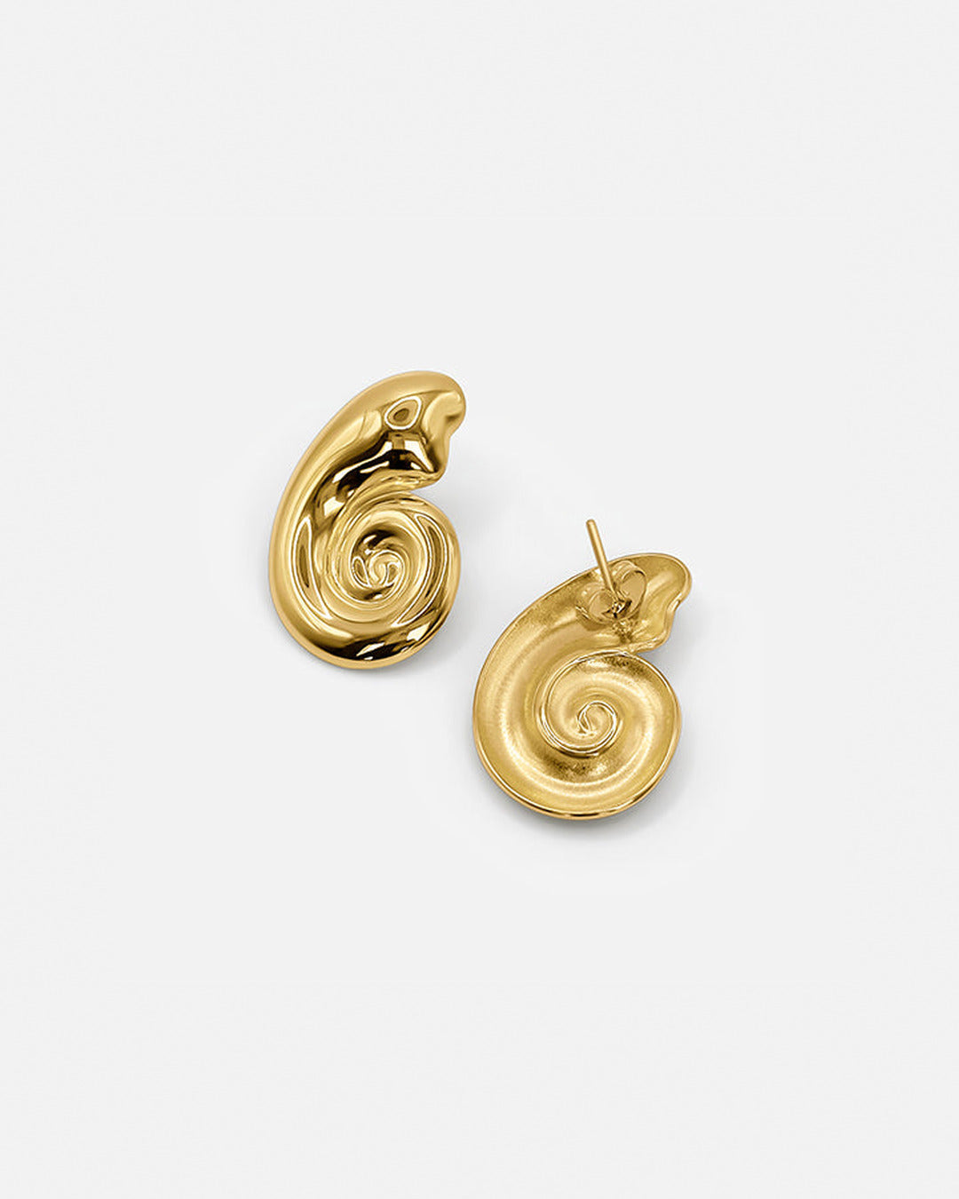 Gold Seashell Earrings