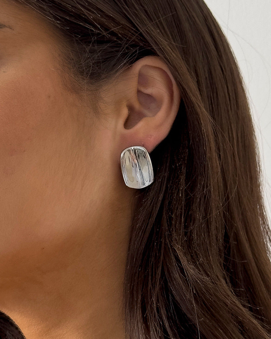 Rectangular Studs Silver