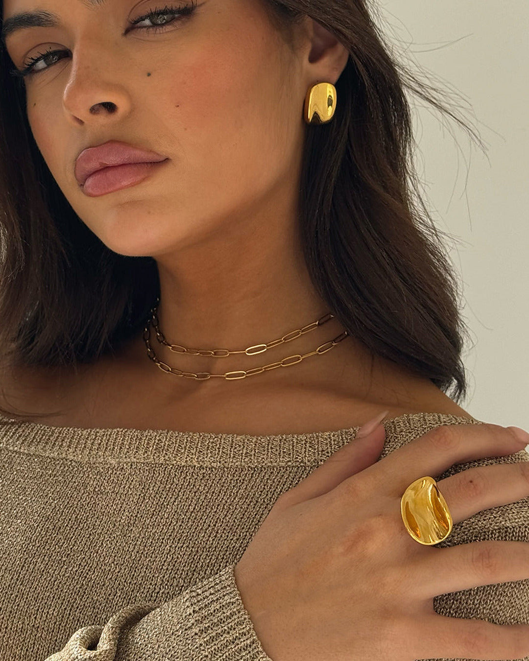 Mirror Ring Gold