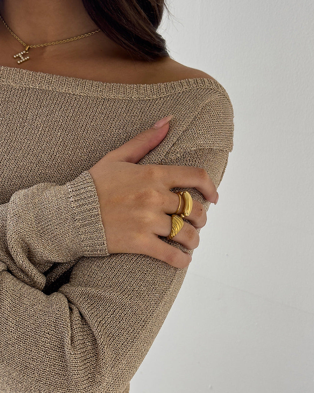 Ripple Ring Gold
