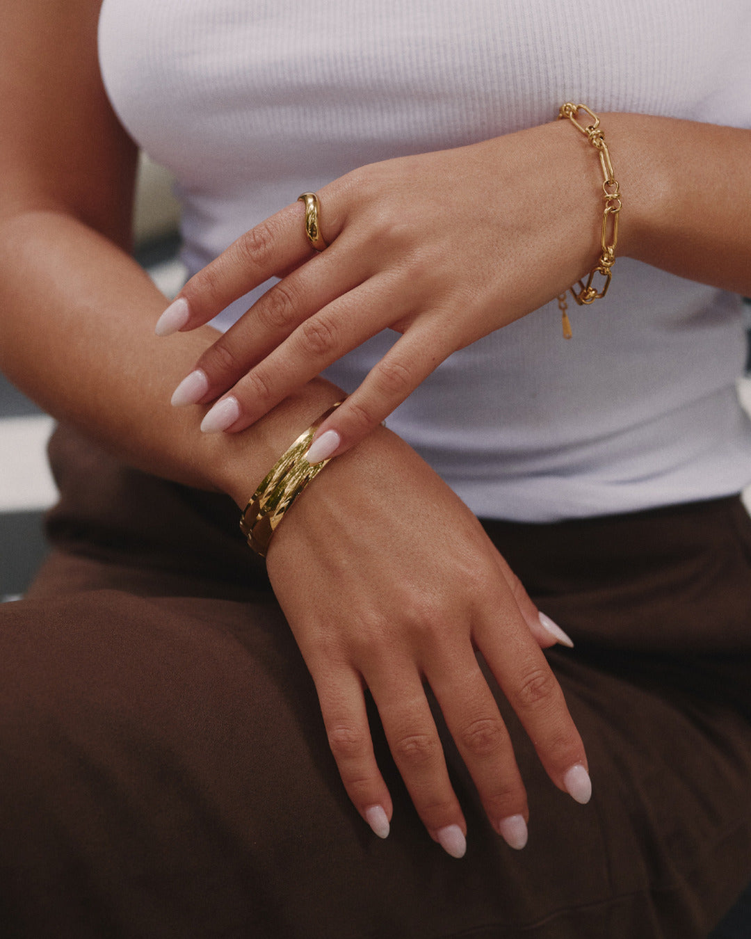 Curved Ring - Gold