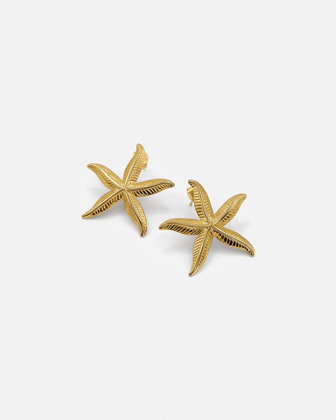 Gold Starfish Earrings