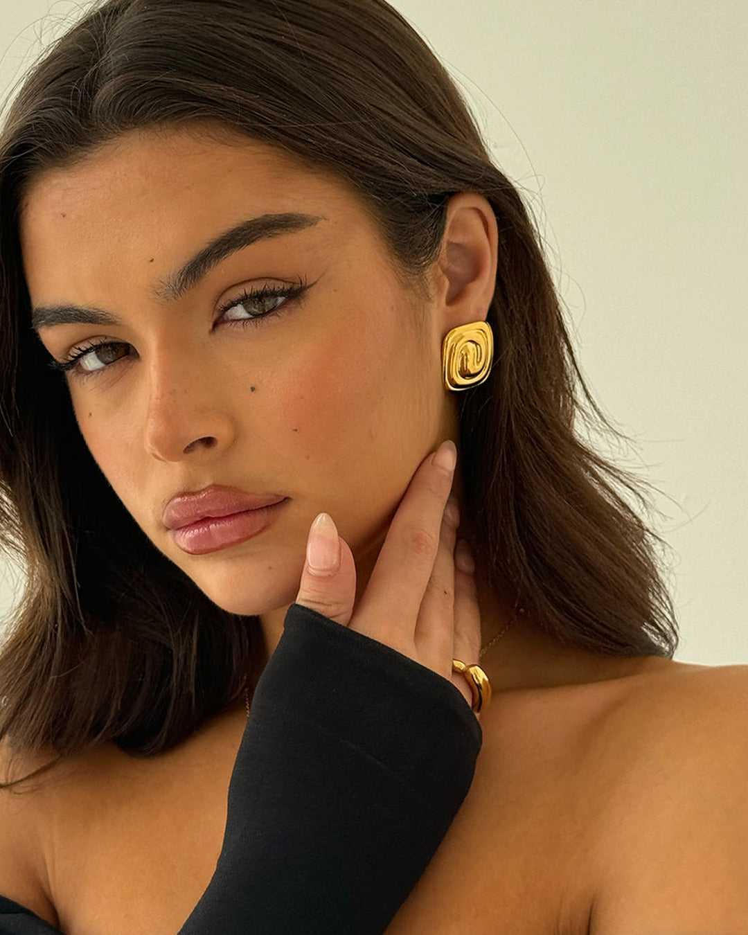 Spiral Earrings Gold