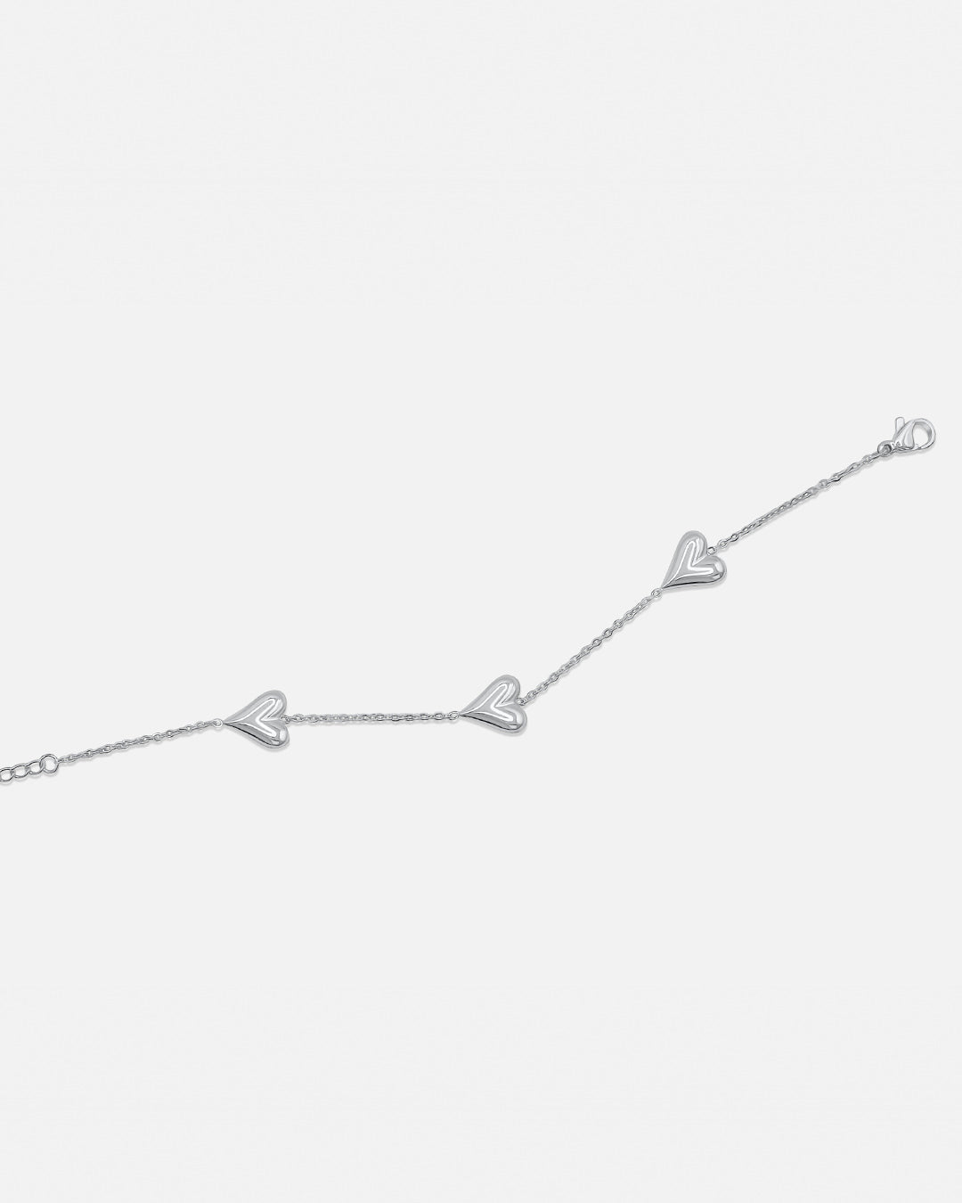 Love Heart Bracelet - Silver