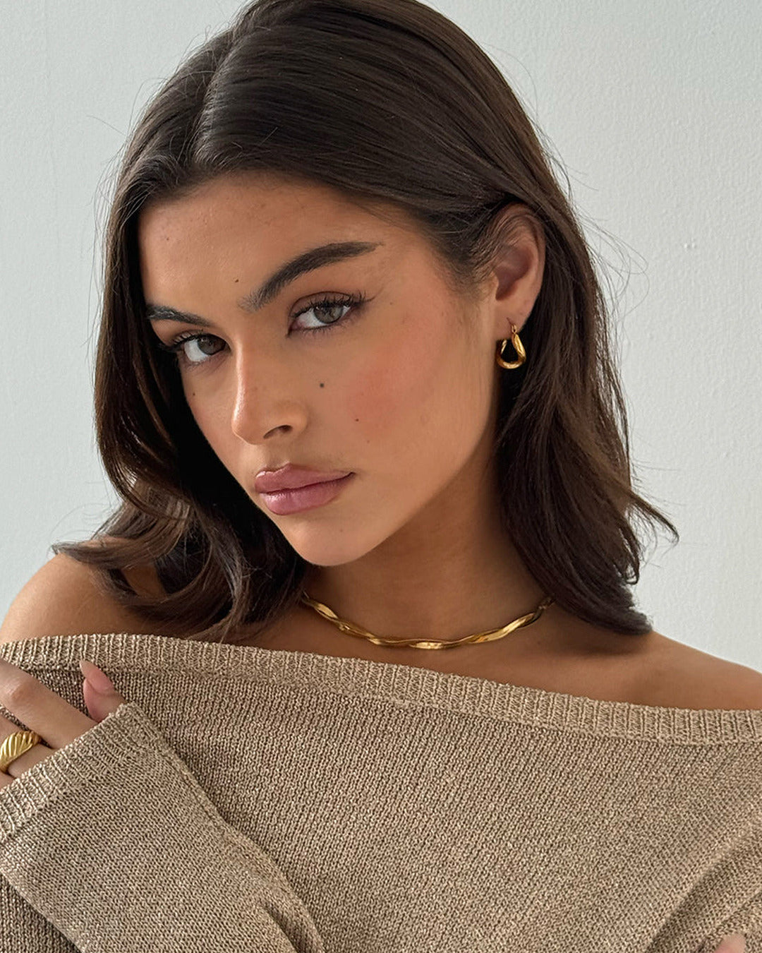 Tear Drop Earring Gold