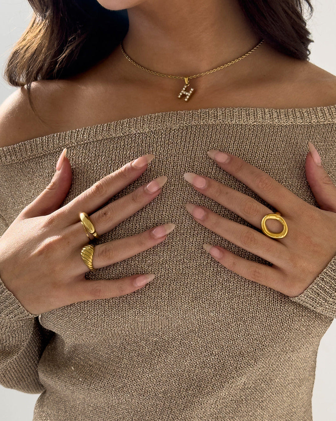 Ripple Ring Gold