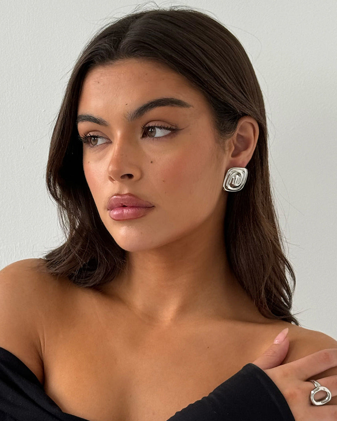 Spiral Earrings Silver