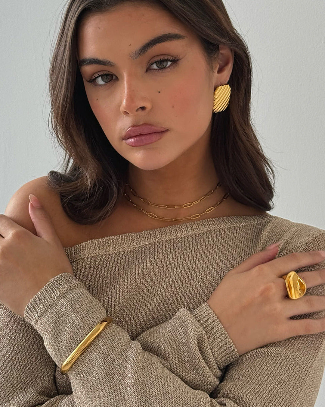 Rectangular Gold Bracelet