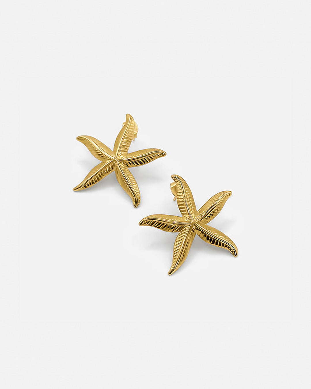 Gold Starfish Earrings