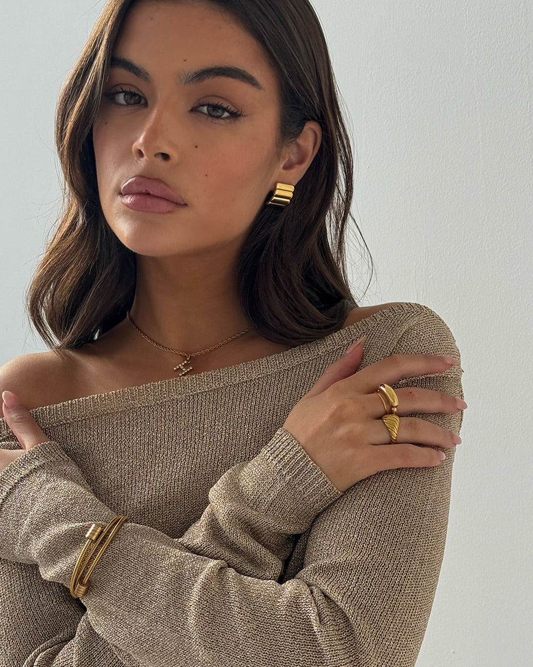 Ripple Ring Gold