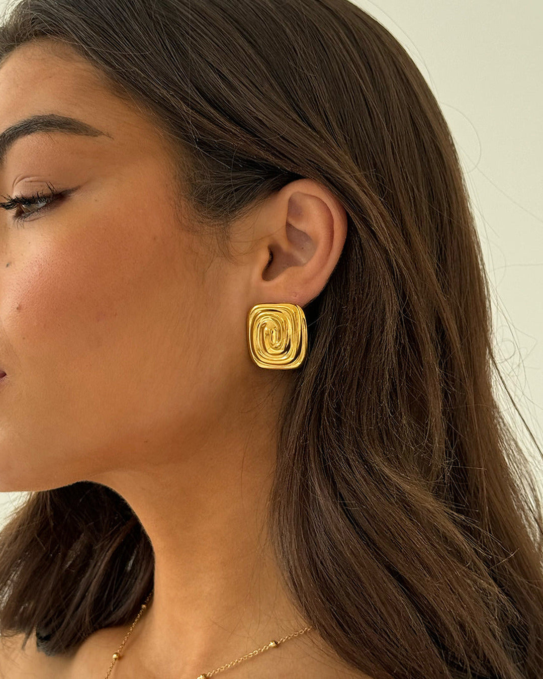 Spiral Earrings Gold