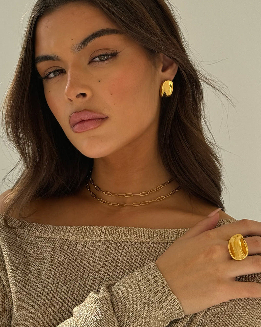 Mirror Ring Gold