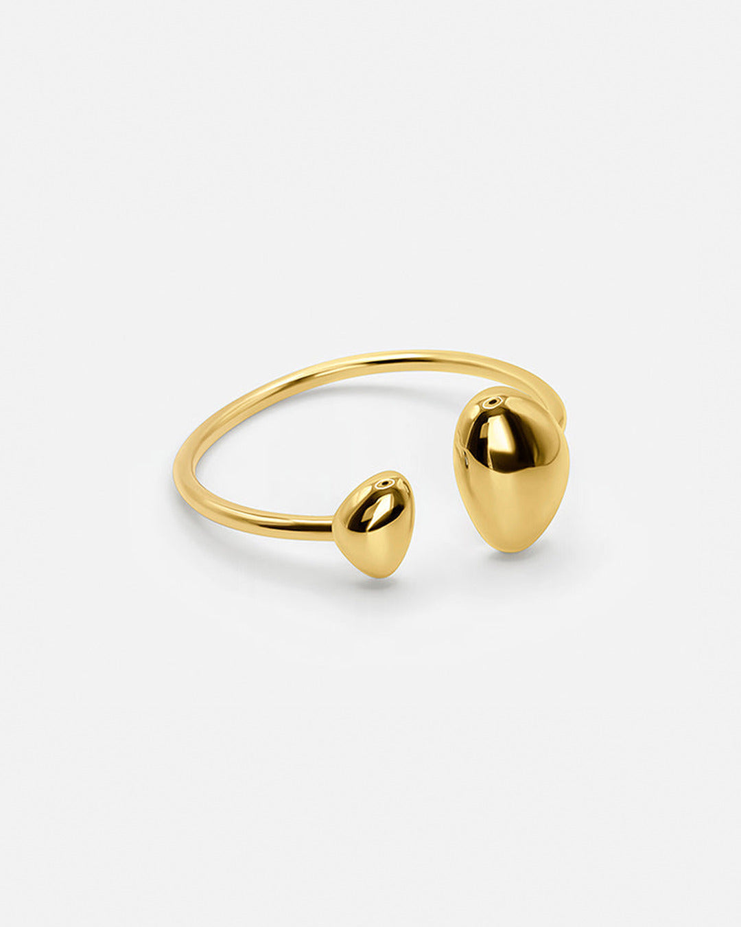 Oval Irregular Open Bracelet